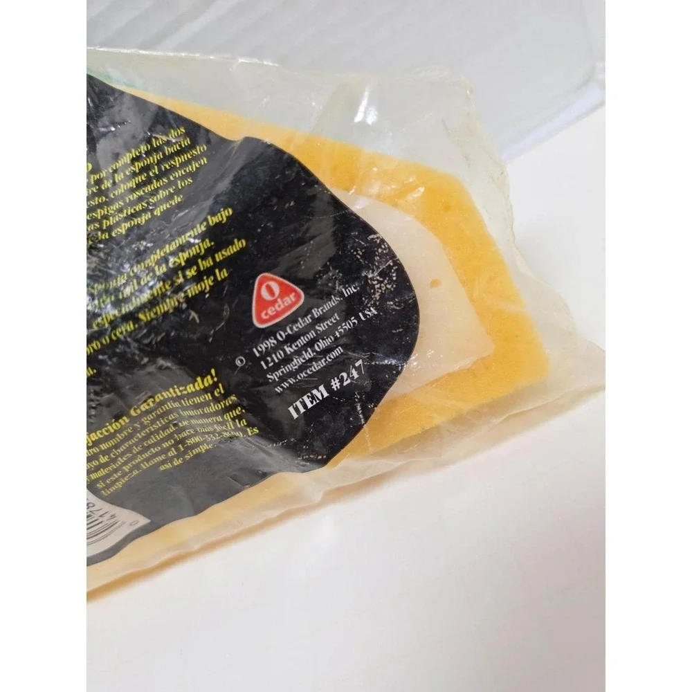 O-Cedar PowerCorner Sponge Mop Refill designed with a unique angle for cleaning